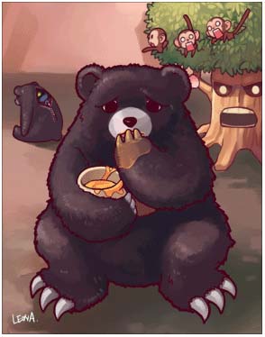 Zipper Bear Card
