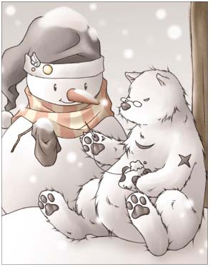 Magic Snowbear Card